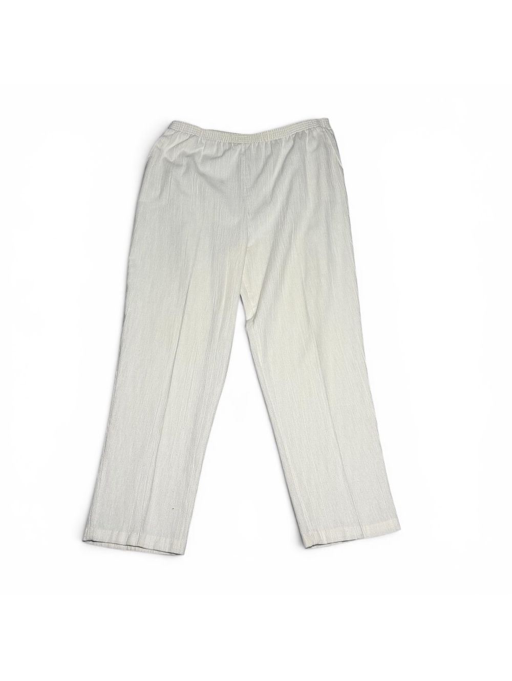Vintage Cream Elastic Waist Lounge Trouser Pants X-Large Made in USA